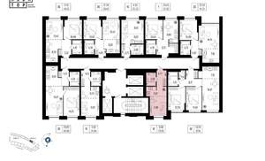 1-к квартира, вторичка, 25м2, 9/25 этаж