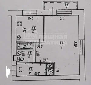 1-к квартира, вторичка, 30м2, 3/5 этаж