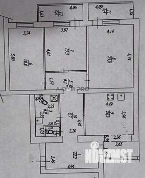 3-к квартира, вторичка, 124м2, 2/12 этаж