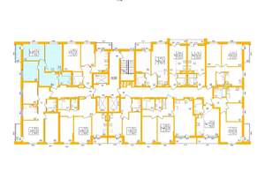 2-к квартира, строящийся дом, 53м2, 18/27 этаж