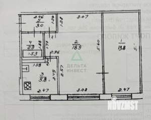 2-к квартира, вторичка, 44м2, 1/5 этаж