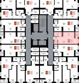 Студия квартира, вторичка, 30м2, 23/25 этаж