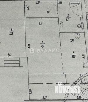 2-к квартира, вторичка, 54м2, 7/9 этаж