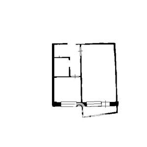 1-к квартира, вторичка, 29м2, 6/9 этаж