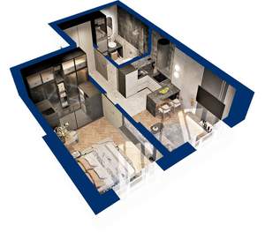 1-к квартира, вторичка, 37м2, 9/25 этаж