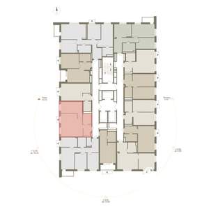 1-к квартира, вторичка, 49м2, 2/25 этаж