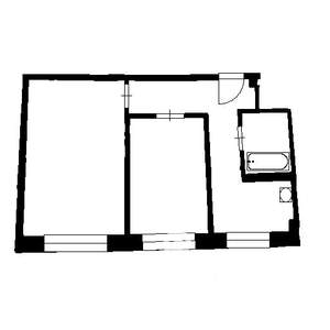 2-к квартира, вторичка, 44м2, 4/5 этаж