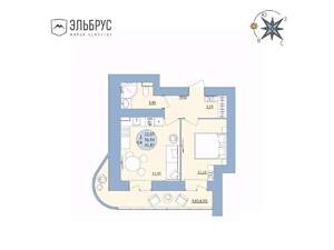 2-к квартира, вторичка, 42м2, 15/20 этаж