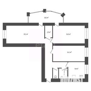 3-к квартира, вторичка, 79м2, 9/10 этаж