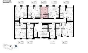 1-к квартира, вторичка, 23м2, 9/25 этаж