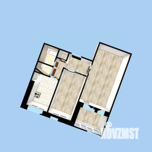 2-к квартира, вторичка, 43м2, 4/9 этаж