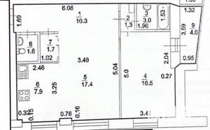 2-к квартира, вторичка, 60м2, 3/18 этаж