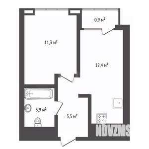 1-к квартира, вторичка, 34м2, 18/25 этаж