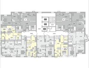 2-к квартира, строящийся дом, 48м2, 3/24 этаж