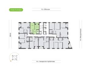 1-к квартира, вторичка, 39м2, 9/25 этаж