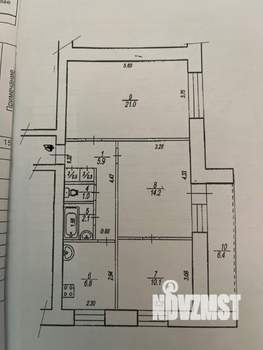 3-к квартира, вторичка, 62м2, 7/9 этаж