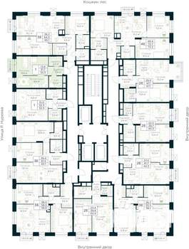 Студия квартира, строящийся дом, 32м2, 24/30 этаж