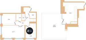 2-к квартира, вторичка, 105м2, 14/15 этаж