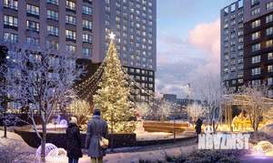 1-к квартира, строящийся дом, 45м2, 2/24 этаж