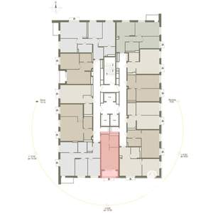 1-к квартира, вторичка, 30м2, 8/25 этаж