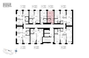 1-к квартира, вторичка, 23м2, 7/13 этаж