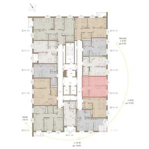 1-к квартира, вторичка, 39м2, 5/25 этаж