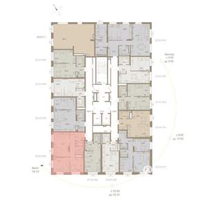 2-к квартира, вторичка, 59м2, 2/20 этаж