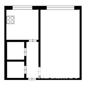 1-к квартира, вторичка, 33м2, 1/9 этаж
