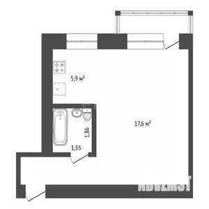 1-к квартира, вторичка, 32м2, 5/5 этаж