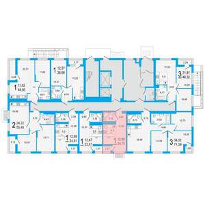 1-к квартира, сданный дом, 25м2, 1/22 этаж