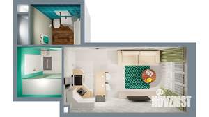 1-к квартира, вторичка, 22м2, 13/24 этаж