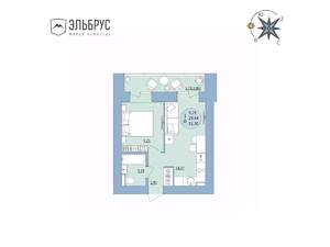 1-к квартира, вторичка, 32м2, 17/20 этаж