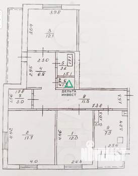 3-к квартира, вторичка, 77м2, 7/9 этаж
