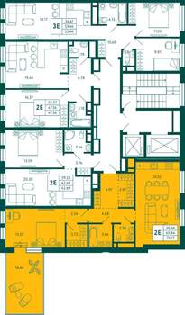 1-к квартира, строящийся дом, 70м2, 15/16 этаж