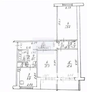 3-к квартира, вторичка, 71м2, 4/10 этаж