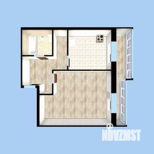 1-к квартира, вторичка, 38м2, 7/9 этаж