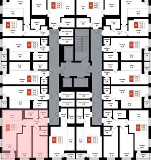 2-к квартира, вторичка, 63м2, 16/25 этаж
