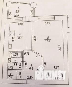 1-к квартира, вторичка, 41м2, 6/10 этаж