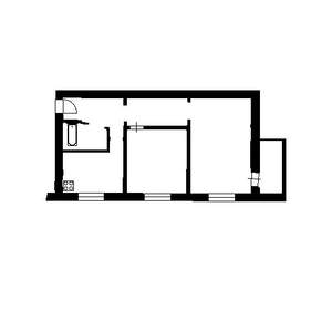 1-к квартира, вторичка, 38м2, 2/4 этаж