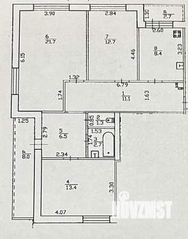3-к квартира, вторичка, 82м2, 7/9 этаж
