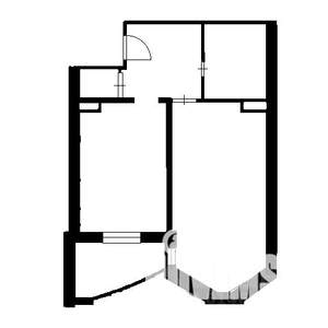 1-к квартира, вторичка, 45м2, 6/12 этаж