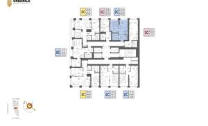 2-к квартира, вторичка, 40м2, 13/32 этаж