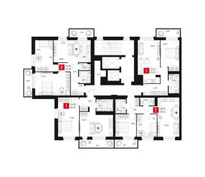 1-к квартира, вторичка, 46м2, 3/15 этаж