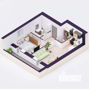 2-к квартира, вторичка, 43м2, 10/20 этаж