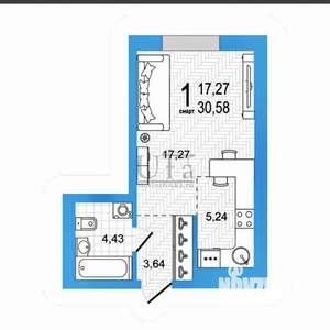 Студия квартира, вторичка, 31м2, 22/28 этаж