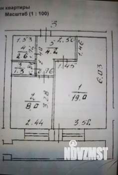1-к квартира, вторичка, 42м2, 1/10 этаж