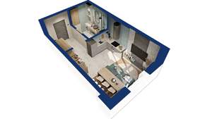 Студия квартира, вторичка, 30м2, 6/25 этаж