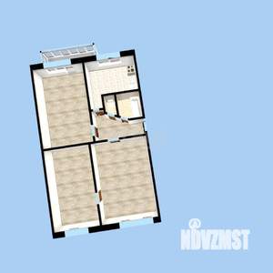 3-к квартира, вторичка, 59м2, 5/5 этаж