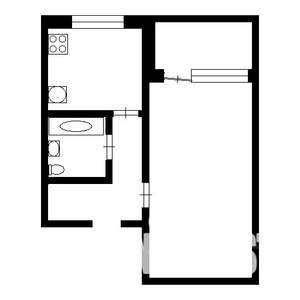1-к квартира, вторичка, 34м2, 8/9 этаж
