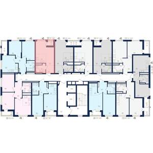 1-к квартира, вторичка, 25м2, 11/22 этаж